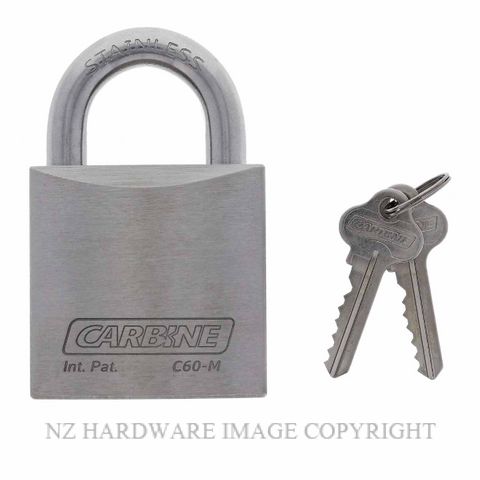 CARBINE C60 STAINLESS STEEL MARINE PADLOCK 11MMX27MM SS SHACKLE KD