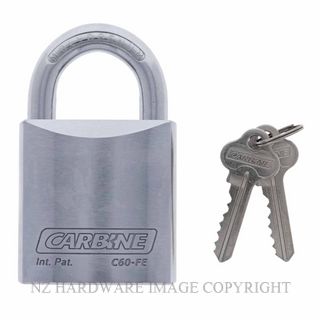 CARBINE C60 STEEL PADLOCK 11MM MOLYBDENUM KD