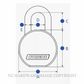 CARBINE C70 FE PADLOCK MOLY SHACKLE KD