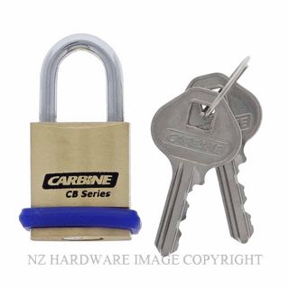 CARBINE CB20 20MM BRASS PADLOCK 13MMX3.7MM SHACKLE KD