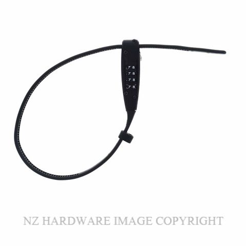 COMBO CABLE 4 DIAL ADJUSTABLE 460MM BLACK