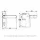 DORMAKABA PHT05SIL 3501439051001 EXTERIOR LOCKING TRIM SILVER