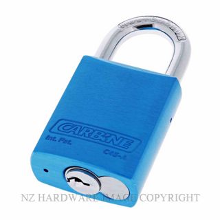 CARBINE C45-AB BLUE ALUMINIUM PADLOCK 8MMX30MM MOLY SHACKLE KD