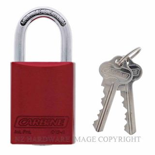 CARBINE C45-AR RED ALUMINIUM PADLOCK 8MMX30MM MOLY SHACKLE KD