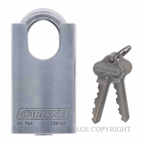 CARBINE C50-SP STEEL PROTECTED PADLOCK 9.5MMX30MM MOLY SHACKLE KD