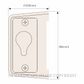 CAVITY SLIDERS CL400W0500 BARN DOOR STRIKE PAINT PRIMED WHITE