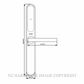 E LOK 905B 0 SB 9B RAISED BUTTON SMART LOCK SMART LEVER SET SATIN BRASS