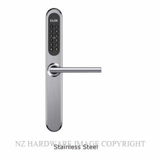 E LOK 905B 0 SS 9B RAISED BUTTON SMART LOCK SMART LEVER SET SATIN STAINLESS