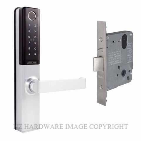 SCHLAGE SCEBZ700-91SC ENCORE SMART LOCK HANDLES & 991 MORTICE SATIN CHROME