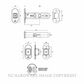 JNF IN.20.166 MAGNETIC LATCH 60MM SATIN STAINLESS