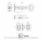 JNF IN.20.167 MAGNETIC PRIVACY BOLT 60MM SATIN STAINLESS