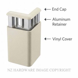 TEPROMARK TCG-50 033 EC EGC END CAP EGGSHELL