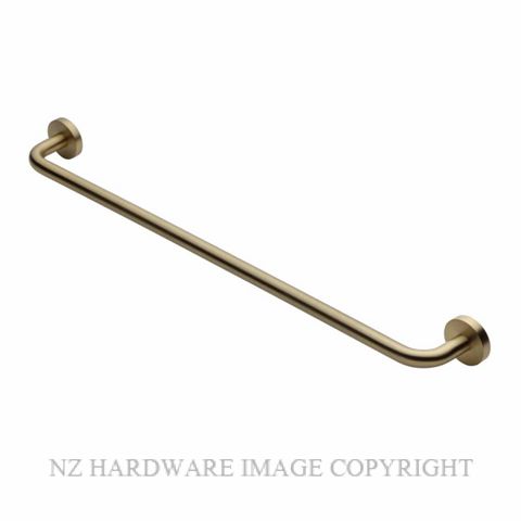 HEIRLOOM AUCTR600BB AURA CONTOUR T/RAIL 600MM BRUSHED BRASS