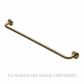 HEIRLOOM AUCTR600BB AURA CONTOUR T/RAIL 600MM BRUSHED BRASS
