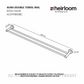 HEIRLOOM AUDTR800BC AURA TOWEL RAIL DBL 800MM BRUSHED COPPER