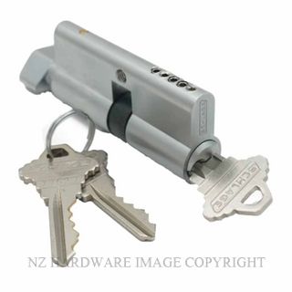 SCHLAGE SRP33024 70MM 5P KD 32-38 KEY & TURN EURO CYLINDER SATIN CHROME