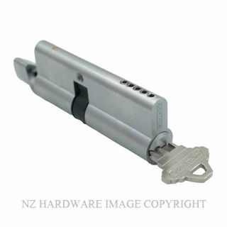 SCHLAGE SRP33040 80MM 5P KD 45-35 EURO KEY-TURN CYLINDER SATIN CHROME