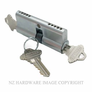 SCHLAGE SRP33027 70MM 5P KD 32-38 DOUBLE EURO CYLINDER SATIN CHROME