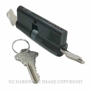 SCHLAGE SRP33027B 70MM 5P KD 32-38 DOUBLE EURO CYLINDER MATT BLACK