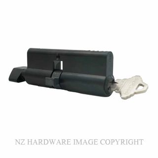 SCHLAGE SRP33040B 80MM 5P KD 45-35 EURO KEY-TURN CYLINDER MATT BLACK
