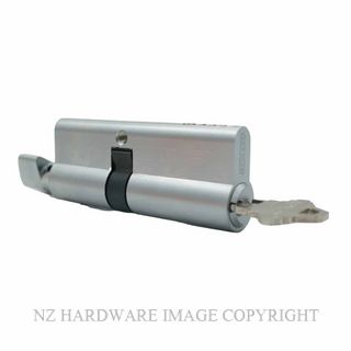 SCHLAGE SRP33043 77MM 5P KD 45-32 EURO KEY-TURN CYLINDER SATIN CHROME