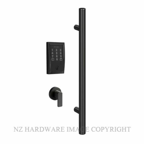 SCHLAGE SRS67 CORFU ENCODE TURN LATCH ENTRY DOOR SET