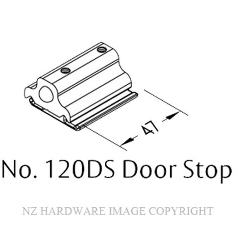 BRIO 120DS DOOR STOP SS SATIN STAINLESS