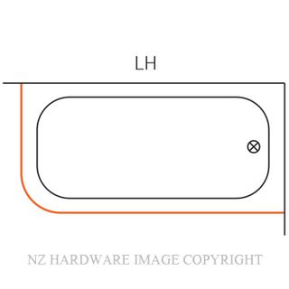 MACTRAC SHOWER TRACK L SHAPE