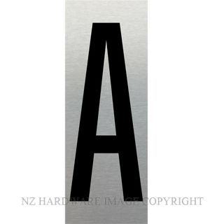 MARKIT GRAPHICS 1LN 25MM LETTER A SA BLACK ON SILVER