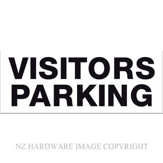 MARKIT GRAPHICS BS713 VISITORS PARKING 330X130MM BLACK ON WHITE
