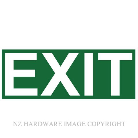 MARKIT GRAPHICS BS701 EXIT SIGN 330X130MM WHITE ON GREEN