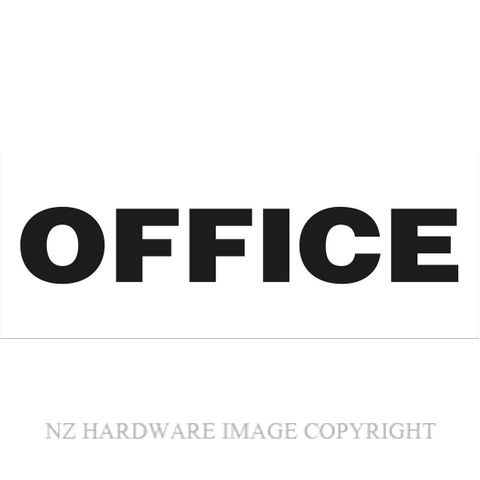 MARKIT GRAPHICS BS716 OFFICE SIGN 330X130MM BLACK ON WHITE