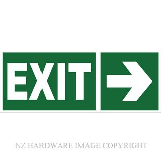 MARKIT GRAPHICS B737 EXIT SIGN WITH ARROW 330X130MM WHITE ON GREEN