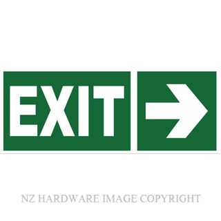 MARKIT GRAPHICS B737 EXIT SIGN WITH ARROW 330X130MM WHITE ON GREEN