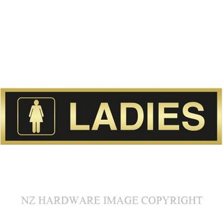 MARKIT GRAPHICS DLS251 LADIES SIGN SA GOLD ON BLACK