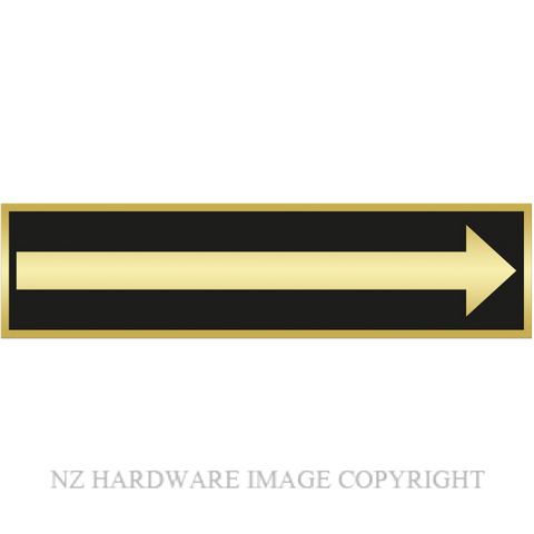 MARKIT GRAPHICS DLS505 ARROW SYMBOL SIGN SA GOLD ON BLACK