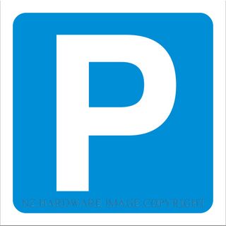 MARKIT GRAPHICS INT116 PARKING SYMBOL 130X130MM WHITE ON BLUE