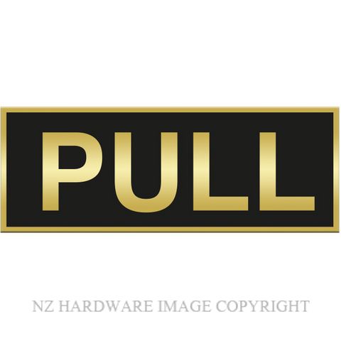 MARKIT GRAPHICS DLS501 PULL SIGN SA GOLD ON BLACK