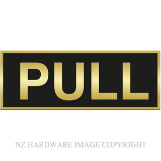 MARKIT GRAPHICS DLS501 PULL SIGN SA GOLD ON BLACK