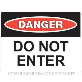 MARKIT GRAPHICS PVCI1204 DANGER DO NOT ENTER SIGN 400X300MM