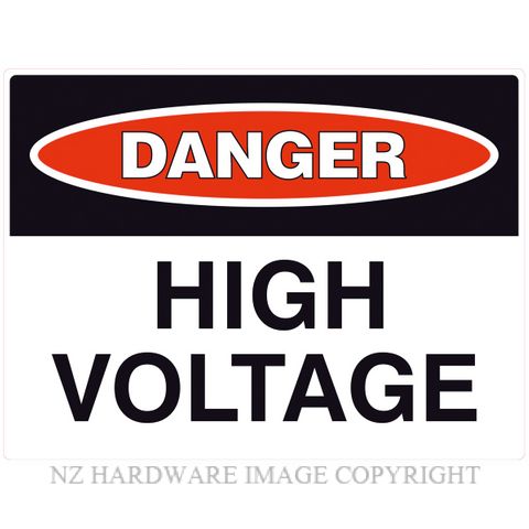 MARKIT GRAPHICS PVCI1205 DANGER HIGH VOLTAGE SIGN 400X300MM