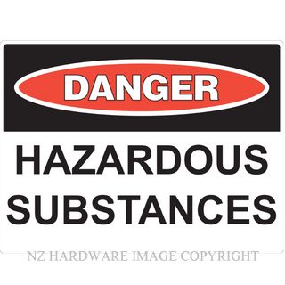MARKIT GRAPHICS PVCI1212 DANGER HAZARDOUS SUBSTANCES 400X300MM