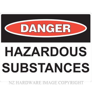 MARKIT GRAPHICS PVCI1212 DANGER HAZARDOUS SUBSTANCES 400X300MM