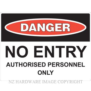 MARKIT GRAPHICS PVCI1202 DANGER NO ENTRY SIGN 400X300MM