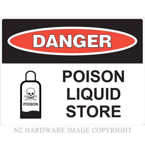 MARKIT GRAPHICS PVCI1203 DANGER POISON SIGN 400X300MM
