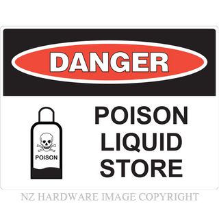 MARKIT GRAPHICS PVCI1203 DANGER POISON SIGN 400X300MM