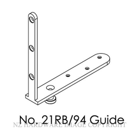 BRIO 21RB/94 GUIDE CORNER FIX SS SATIN STAINLESS
