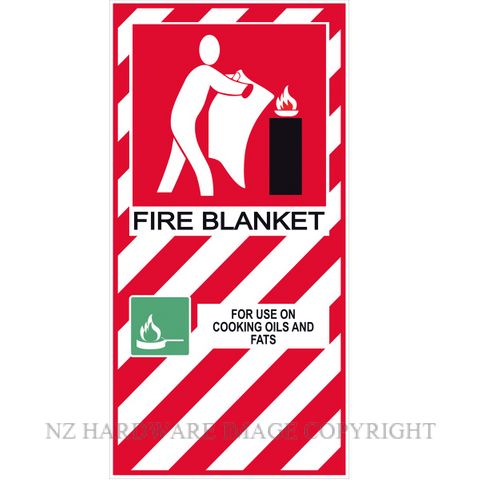 MARKIT GRAPHICS PVCI1237 FIRE BLANKET SIGN 200X400MM