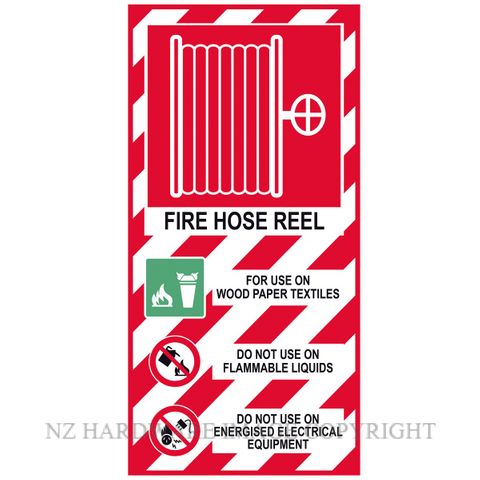 MARKIT GRAPHICS PVCI1238 FIRE HOSE REEL SIGN 200X400MM