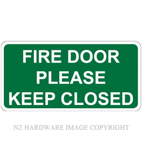 MARKIT GRAPHICS PVCI1240 FIRE DOOR PLEASE KEEP CLOSED 120X60MM